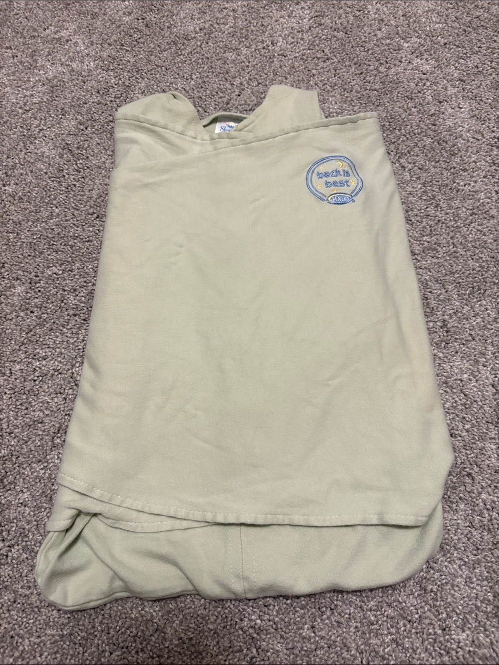 Halo sleepsack swaddle Light Green preemie